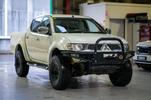 Toyota 4WD in the 4WD service centre showroom