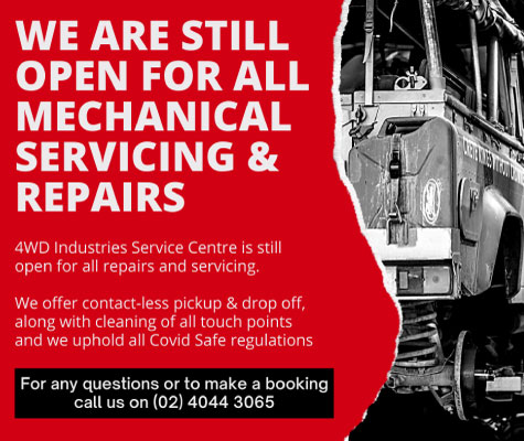 4WD Industries is still operating by providing mechanical services and repairs while following Covid Safe Regulations